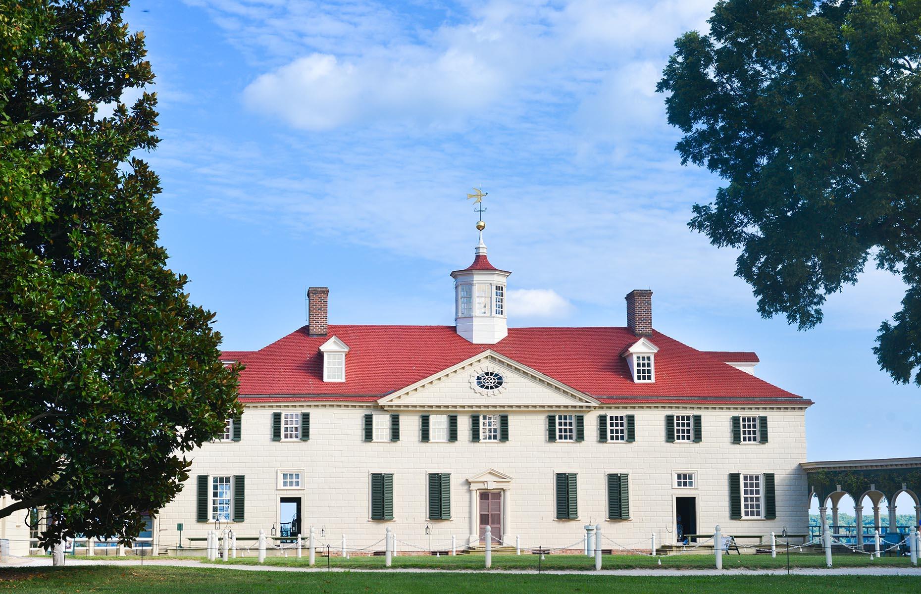 <p>Mount Vernon is the historic plantation home of America's First President George Washington. Today, more than 200 years after Washington's death, the estate pulls in visitors with its large grounds, absorbing museum exhibits and the white-and-red mansion, dating to the 1700s. Museum displays, like <a href="https://www.mountvernon.org/plan-your-visit/calendar/exhibitions/lives-bound-together-slavery-at-george-washington-s-mount-vernon/">Lives Bound Together</a>, explore the lives of the enslaved people who once lived and worked on Washington's estate, while tours cover everything from archaeology and farming to 18th-century America and George Washington himself.</p>