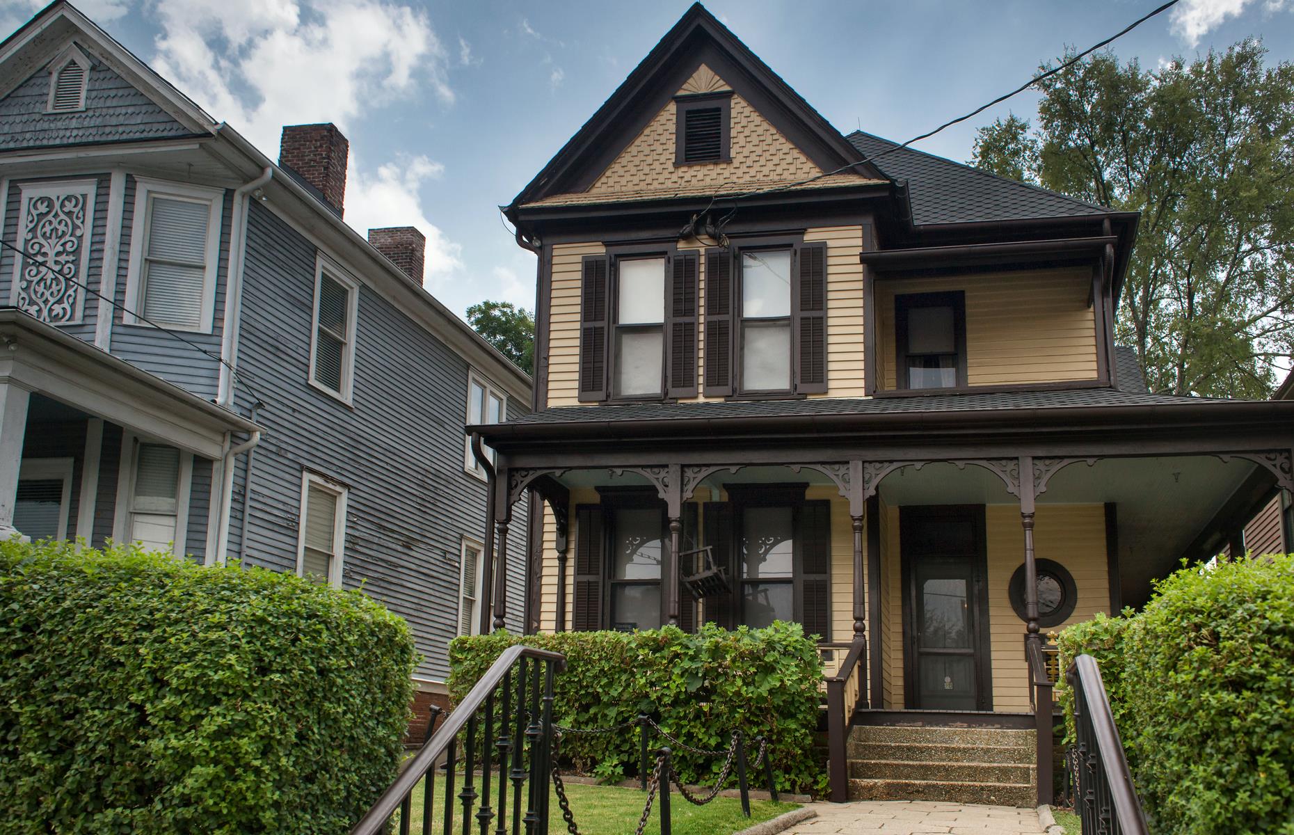 <p>Another of the city’s most famous historic figures is Martin Luther King Jr. Atlanta played a pivotal role in the civil rights movement and was King's birthplace. The Martin Luther King, Jr. National Historical Park is in Sweet Auburn – it includes his childhood home (pictured) and the Ebenezer Baptist Church where he and his father preached (currently closed; <a href="https://www.nps.gov/malu/index.htm">check the website</a> for updates). There's also the excellent National Center for Civil and Human Rights museum (it's currently closed; <a href="https://www.civilandhumanrights.org/">check the website</a> for updates).</p>