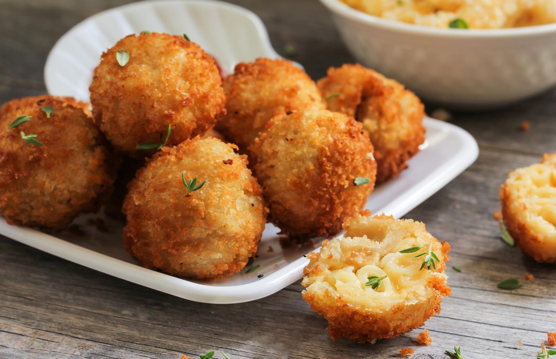 It's rare to have any leftovers with this dish but on the off-chance, you can use cold mac 'n' cheese to make a type of arancini, a traditional fried snack from Italy. Shape leftover mac 'n' cheese into balls, dip in flour, egg and breadcrumbs, then deep-fry. You may need to chop the pasta into slightly smaller bits first.