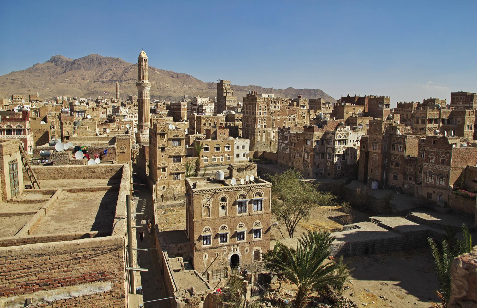 Slide 52 of 53: Famed for its distinctive multi-storied buildings, constructed of “rammed earth” and decorated with geometric patterns, Yemen’s capital is one of the oldest and highest cities in the world. The old city is packed full of exceptional examples of Islamic and Ottoman architecture, which sadly have sustained serious damage due to civil unrest and Saudi-led air strikes. The old city was declared in danger by UNESCO in 2015. Now take a look at the incredible ancient ruins rebuilt before your eyes.
