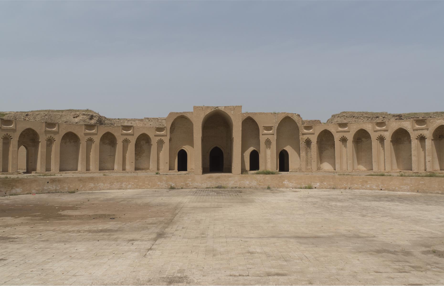 Slide 18 of 53: Renowned for its 9th-century mosque and spiral minaret, the Samarra archaeological city is one of Iraq’s most significant cultural treasures. It was the site of a powerful Islamic capital city, which ruled over the provinces of the Abbasid Empire from Tunisia to Central Asia from 836-892. According to UNESCO: “It is the only surviving Islamic capital that retains its original plan, architecture and arts, such as mosaics and carvings.” It was placed on the danger list due to a lack of government control and conflict in the area that threatens its integrity.