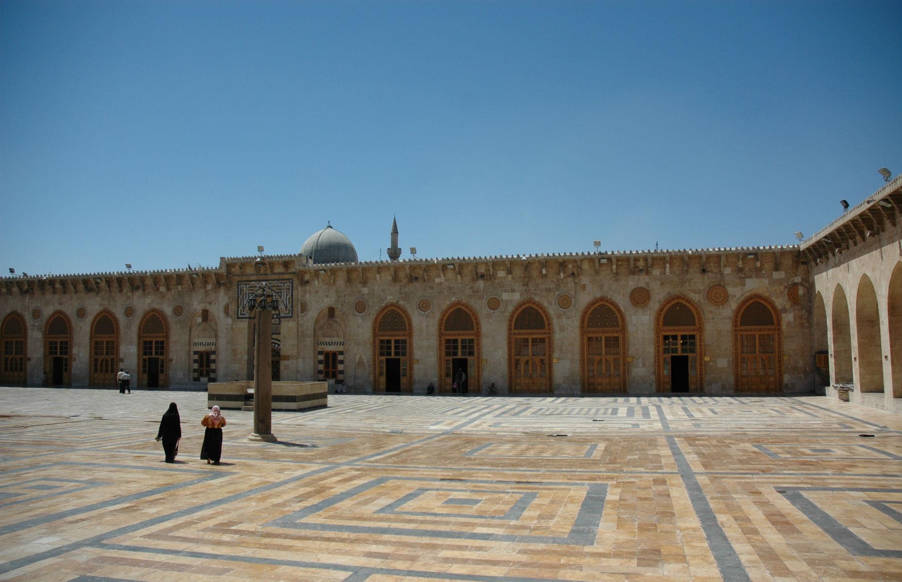 Slide 40 of 53: Syria has six UNESCO World Heritage Sites, all of which have either been destroyed or severely damaged as a result of the ongoing conflict in the country. They were all placed on the list in 2013 when tensions escalated. One of these sites is the ancient city of Aleppo, including the Umayyad Mosque, the Citadel, mosques, churches, museums and other significant historic buildings. UNESCO estimates that 60% of the old city of Aleppo has been severely damaged, with 30% totally destroyed.