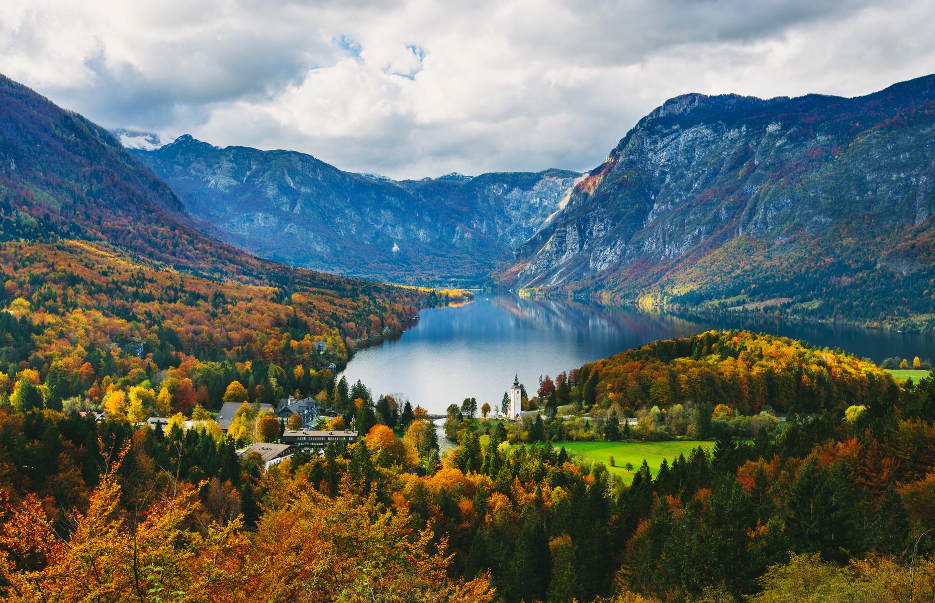 <p>Centered around the snowy peak of Mount Triglav – Slovenia’s highest mountain, with an elevation of 9,396 feet (2,864m) – Mount Triglav National Park covers 340 square miles (880sq km). Its fairy-tale forests, glassy lakes (like Lake Bohinj, pictured) and dramatic valleys make up 4% of the country’s lands. Situated in the northwest of Slovenia, the park can be reached in two hours by car from the capital, Ljubljana. Here are <a href="https://www.loveexploring.com/galleries/64460/12-reasons-to-love-slovenia?page=1">12 more reasons to love Slovenia</a>.</p>