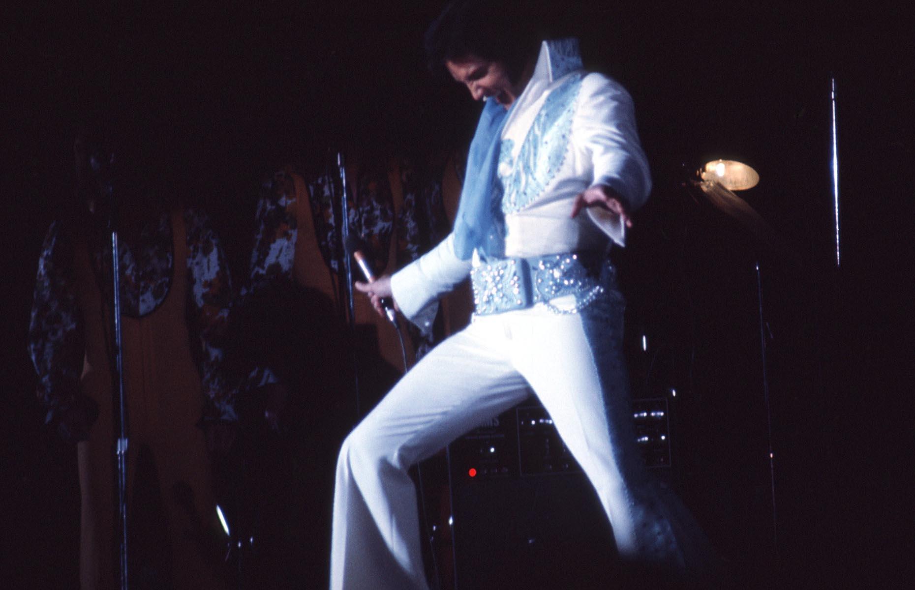 Slide 24 of 34: After a disappointing Las Vegas debut in 1959, Elvis Presley came back to Vegas 10 years later and what a comeback it was. A VIP-only show on 31 July 1969 marked the start of what would become a seven-year-long residency at the International Hotel (now Westgate). Performing 636 sold-out shows, his captivating performances, rock 'n' roll spirit and flashy outfits propelled Las Vegas to new heights.