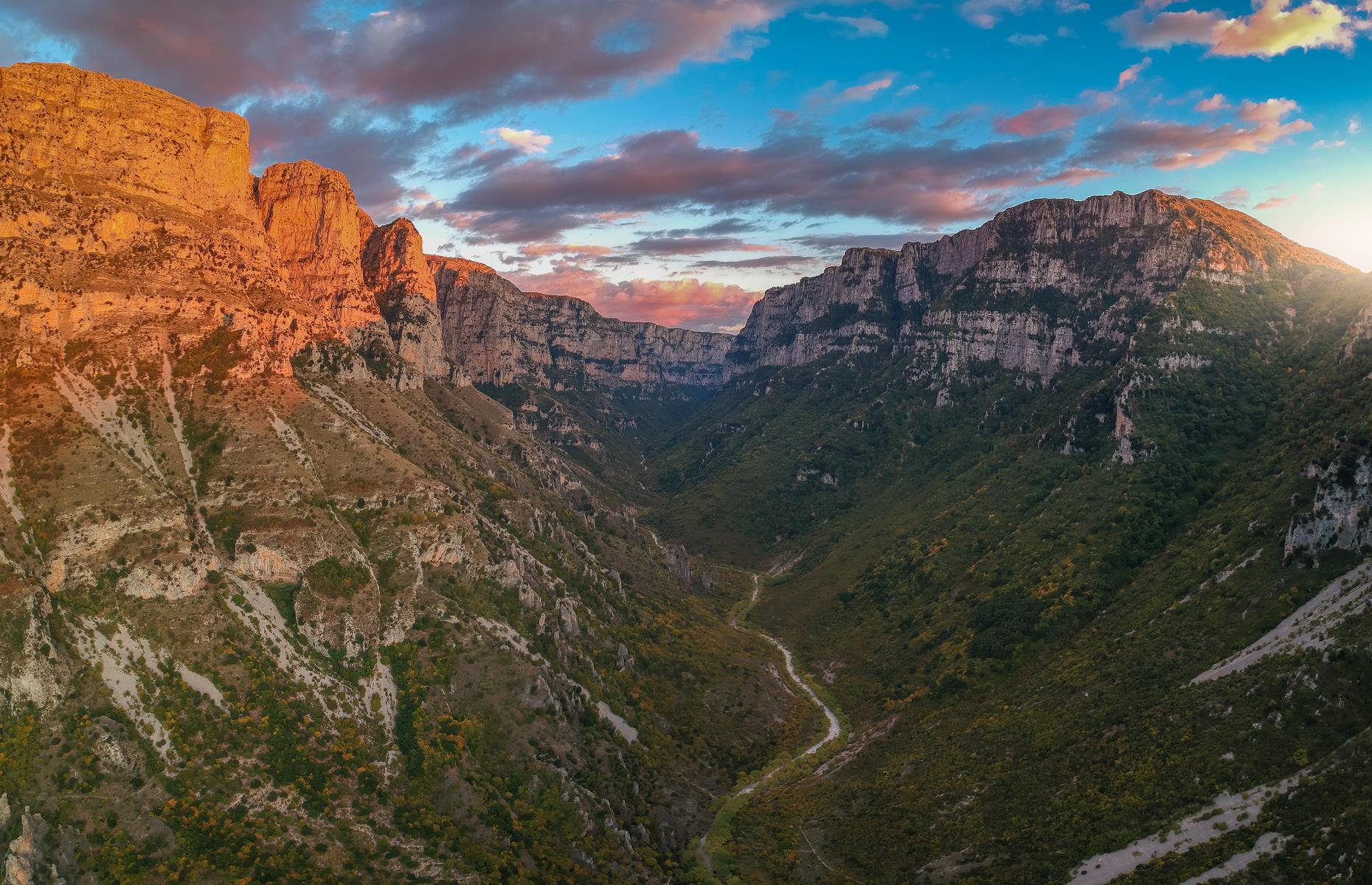 Established 1973, Vikos National Park is flecked with deciduous and coniferous forests, and covers 49 square miles (127sq km) of northeast Greece, near the Albanian border. It's remote, with Thessaloniki reachable in three hours. However, it's worth the trip with Vikos celebrated for its breathtaking Vikos Gorge, plus interesting rock formations like the Stone Forest.