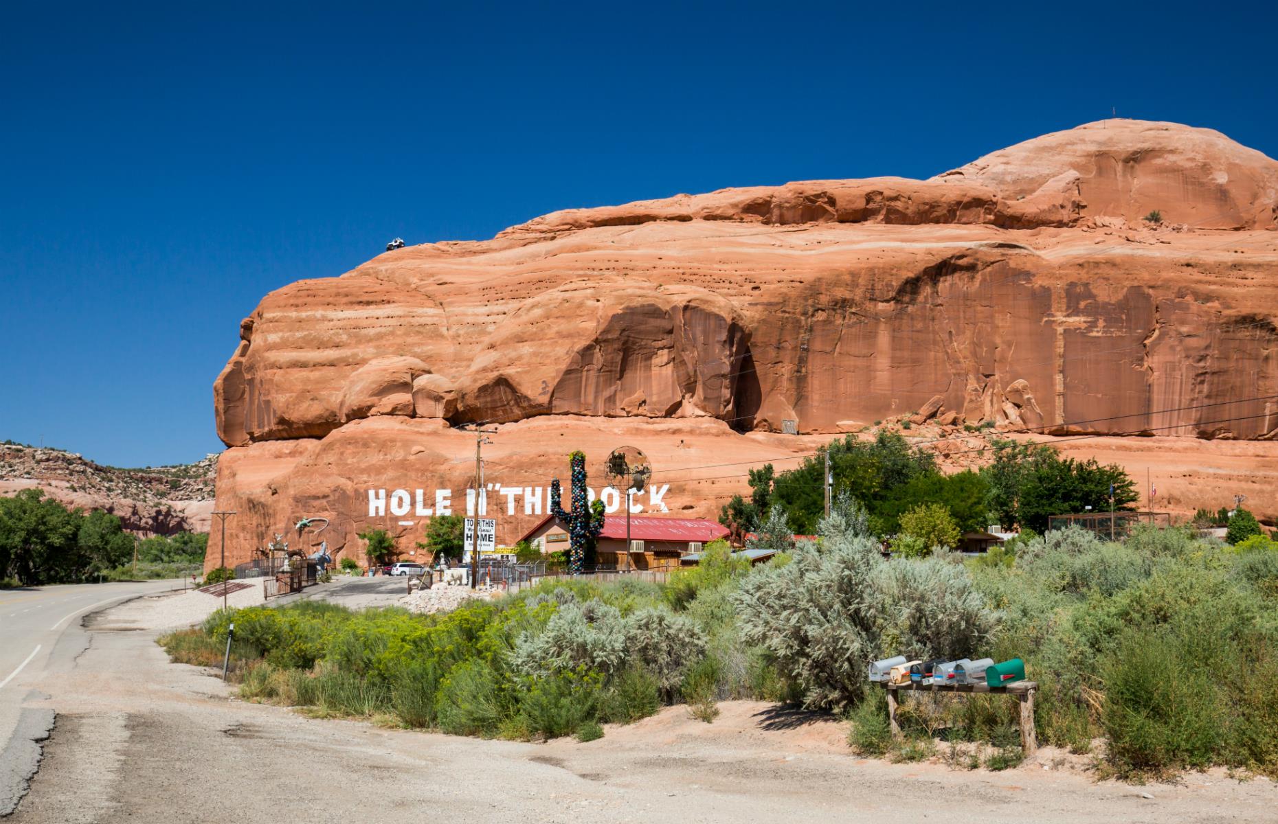 <p>Carved out of a massive rock on US Highway 191, <a href="http://theholeintherock.com/">this unusual structure</a> started life in the 1940s as a small alcove for the owners’ kids to sleep in. It gradually expanded into a 5,000-square-foot (464sq km) home with 14 rooms. The unusual ‘house’ is usually open for tours so people can see how the Christensen family once lived. Things get even more bizarre with an on-site zoo, roamed by zebra, camels and bison.</p>