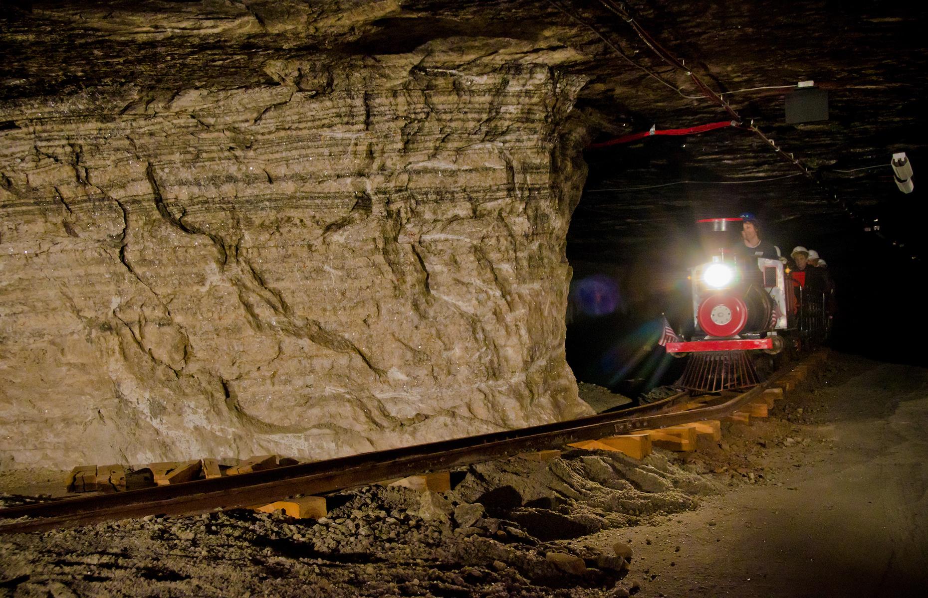 <p>If you loathe elevators, you might not relish the 90-second descent into <a href="https://www.underkansas.org/">Strataca</a>, an underground salt mine museum – but it’s worth the ride. The elevator takes visitors 640 feet (195m) down into the vast mined-out area. Here, you’ll see giant salt rocks, learn about mining through the ages and take a train ride through areas that were actively mined in the 1950s. A tram will take you deeper, if you dare, even turning off the lights for a few seconds so you can experience true darkness.</p>