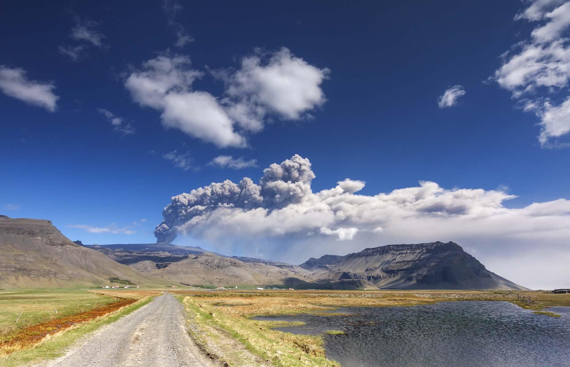 <p>In 2010, newsreaders around the world struggled to pronounce the name of the Icelandic glacier volcano that brought air traffic in Europe to a standstill. <a href="https://www.bgs.ac.uk/research/volcanoes/icelandic_ash.html">Eyjafjallajökull belched out huge ash clouds</a> that hung in the air for more than six days. </p>