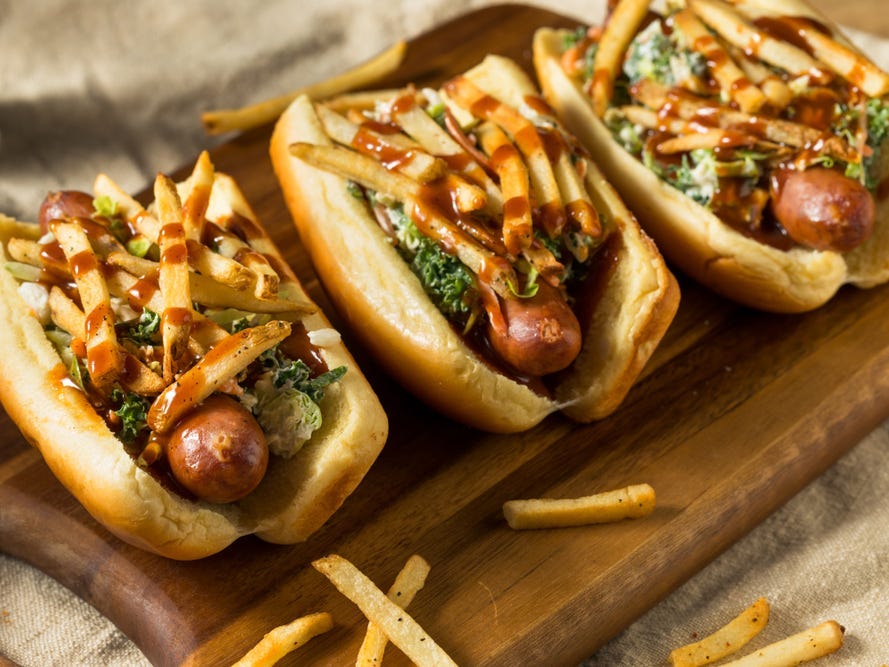 <p>Not to be confused with Louisiana's po' boy, Ohio's Polish boy is a sausage sandwich native to Cleveland. It has a link of kielbasa covered with a layer of french fries, barbecue or hot sauce, and coleslaw, all on a bun.</p>