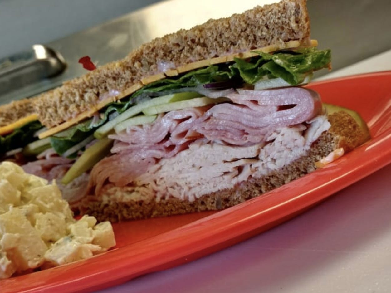 <p>The "Vermonter" takes advantage of its state's freshest ingredients, like turkey, ham, Vermont cheddar cheese, green apples, and honey mustard.</p>