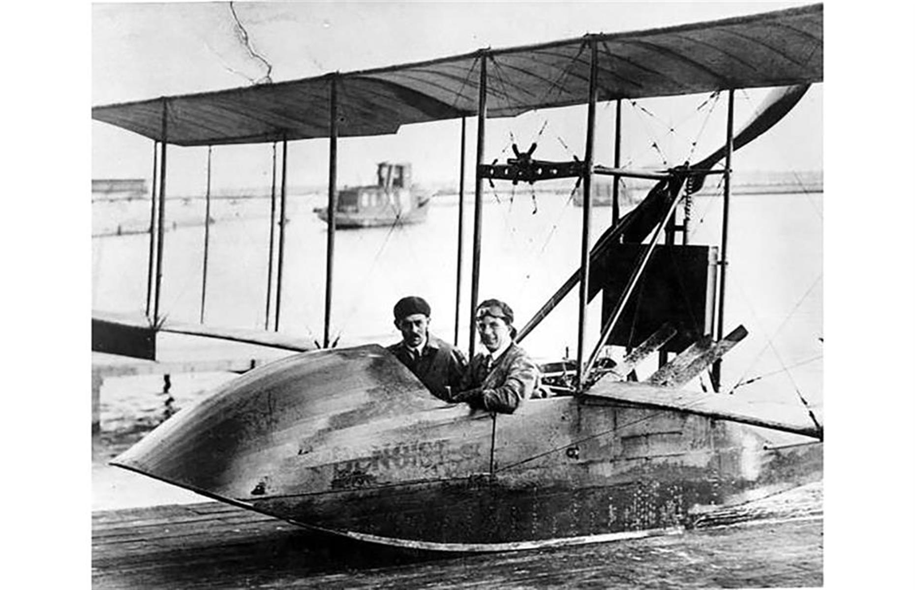 This rather modest looking flying boat was in fact responsible for the world's first scheduled airline flight. Designed by Thomas W. Benoist, the Benoist Type XIV flew from St Petersburg to Tampa in Florida in 1914 and was one of two aircraft belonging to the St Petersburg–Tampa Airboat Line.
