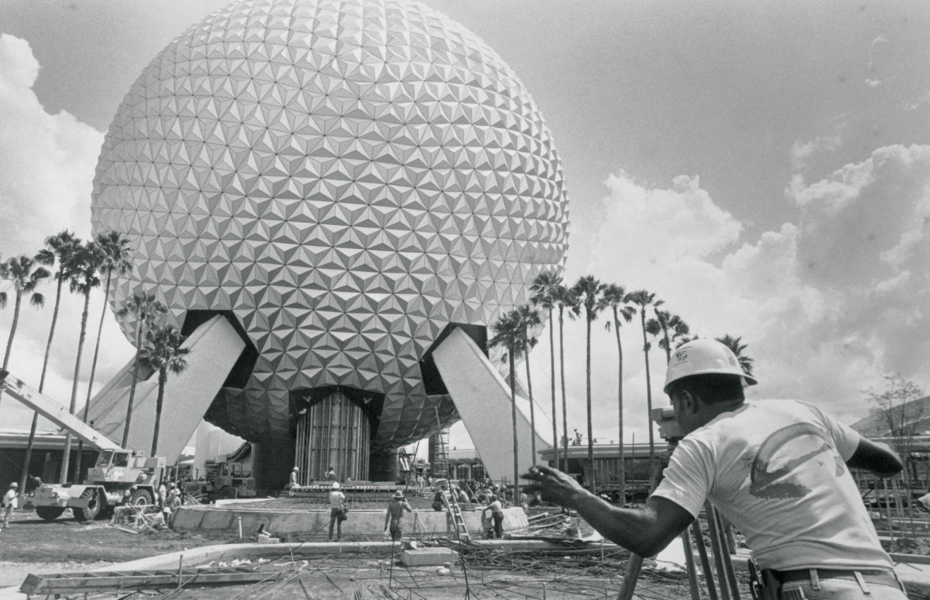 <p>Walt Disney World in Florida opened on 1 October 1971 and greeted 10,000 eager fans on its first day. Initially, the resort was made up of six individually themed lands: Main Street USA, Adventureland, Fantasyland, Frontierland, Liberty Square and Tomorrowland. In 1982, Epcot (pictured here under construction) opened, and its name initially stood for “Experimental Prototype Community of Tomorrow”. Walt Disney World usually attracts more than 52 million people a year, making it the most visited holiday resort in the world.</p>