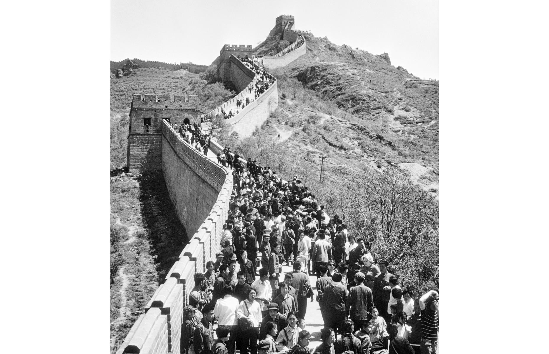 It turns out overcrowding at the Great Wall of China is nothing new – if this photograph from the 1970s is anything to go by. The landmark, which has an official length of 13,170 miles (21,196km), was mainly built during the Ming dynasty, which lasted between 1368 and 1644. In 2018, the most popular section of the Great Wall, Badaling, received more than 9.9 million visitors, reaching 80,000 a day during peak season.