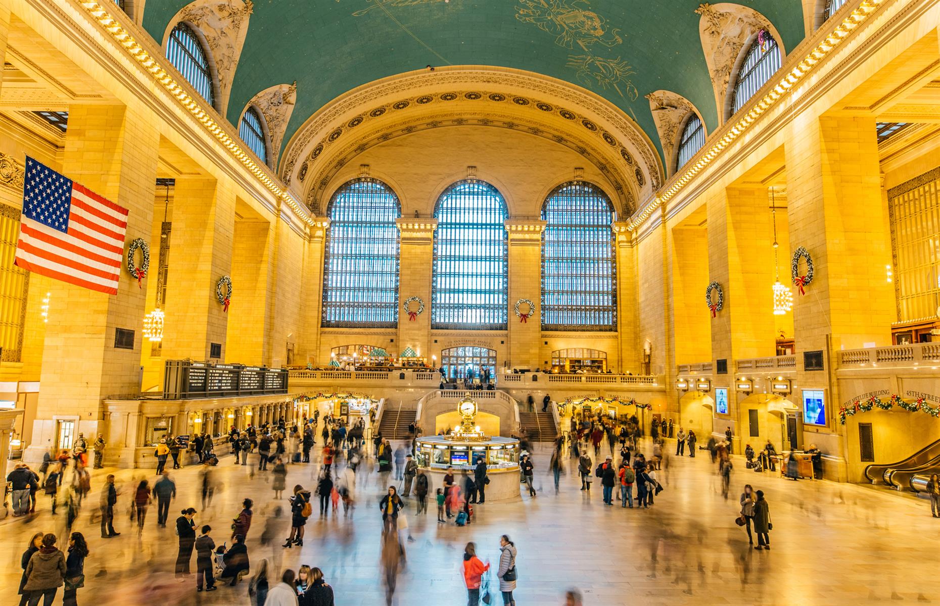 Slide 28 of 49: Any first-time traveler to New York will likely head to Grand Central Terminal (pictured here prior to 2020), and protocols are currently in place to make the attraction and working station as safe as possible for visitors. But an even more likely departure from the crowds awaits if you happen to be out west.