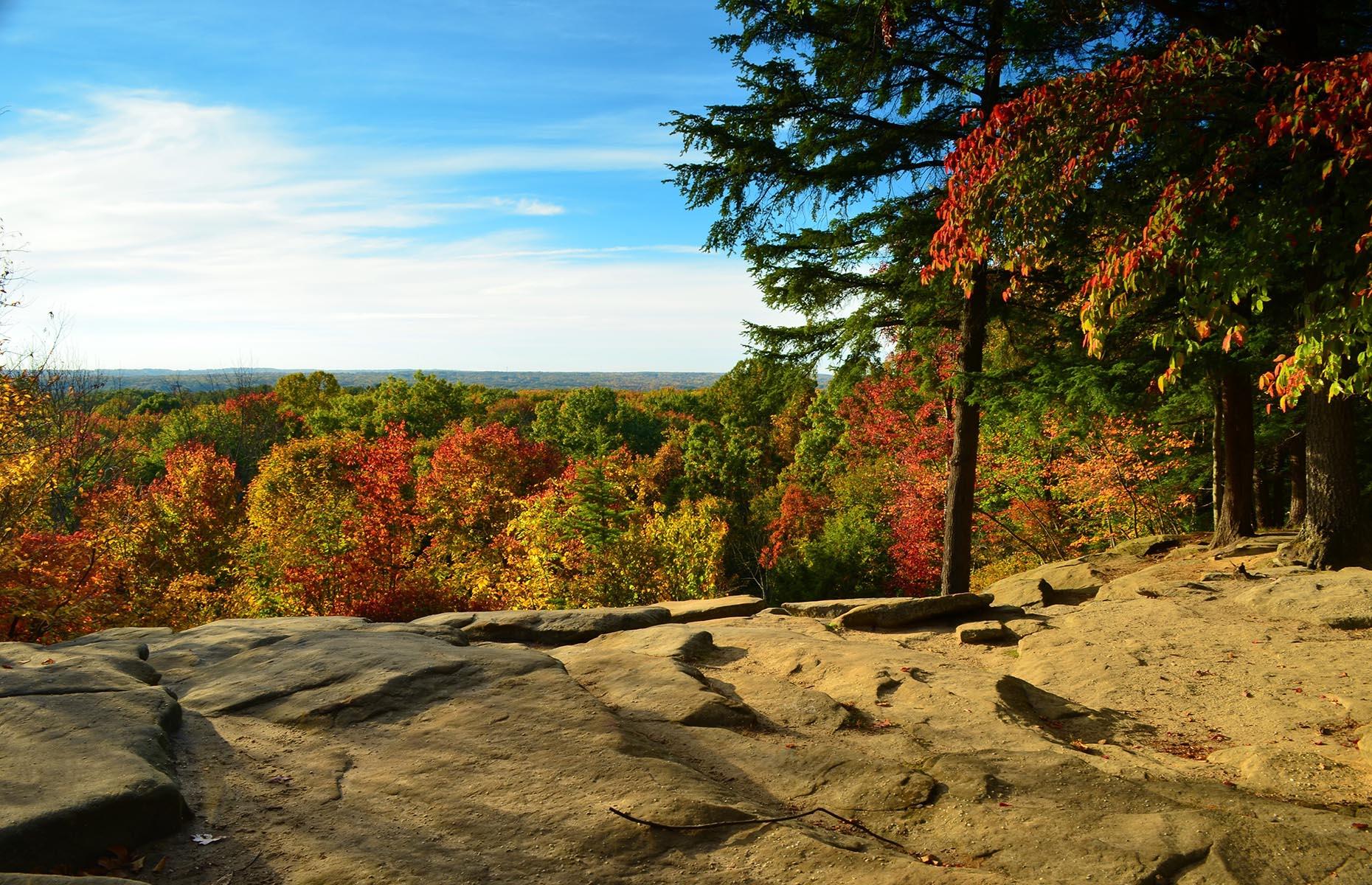 <p>The city also has easy access to the great outdoors. The Emerald Necklace that is the picturesque <a href="https://www.clevelandmetroparks.com/">Cleveland Metroparks</a> system encircles the city with nearly 23,000 acres of greenspace. In the city’s very own backyard, <a href="https://www.nps.gov/cuva/index.htm">Cuyahoga Valley National Park</a> (pictured) is just a short jaunt from downtown but feels worlds away, with over 140 miles (225km) of hiking, bicycling, and horse riding trails on offer. There’s also kayaking, paddle boarding and boating on Lake Erie.</p>