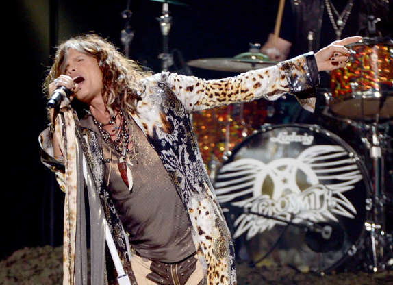 Slide 2 of 30: Aerosmith vocalist Steven Tyler managed to burst a blood vessel in his vocal fold as the band concluded a concert in 2006. The rupture was later successfully sealed by laser, but resulted in the cancellation of a North American tour and Tyler giving his voice several weeks to recover.