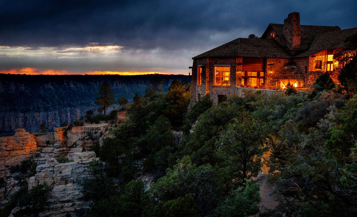 Slide 1 of 17: The Grand Canyon North Rim Lodge offer unparalleled views of the canyon.