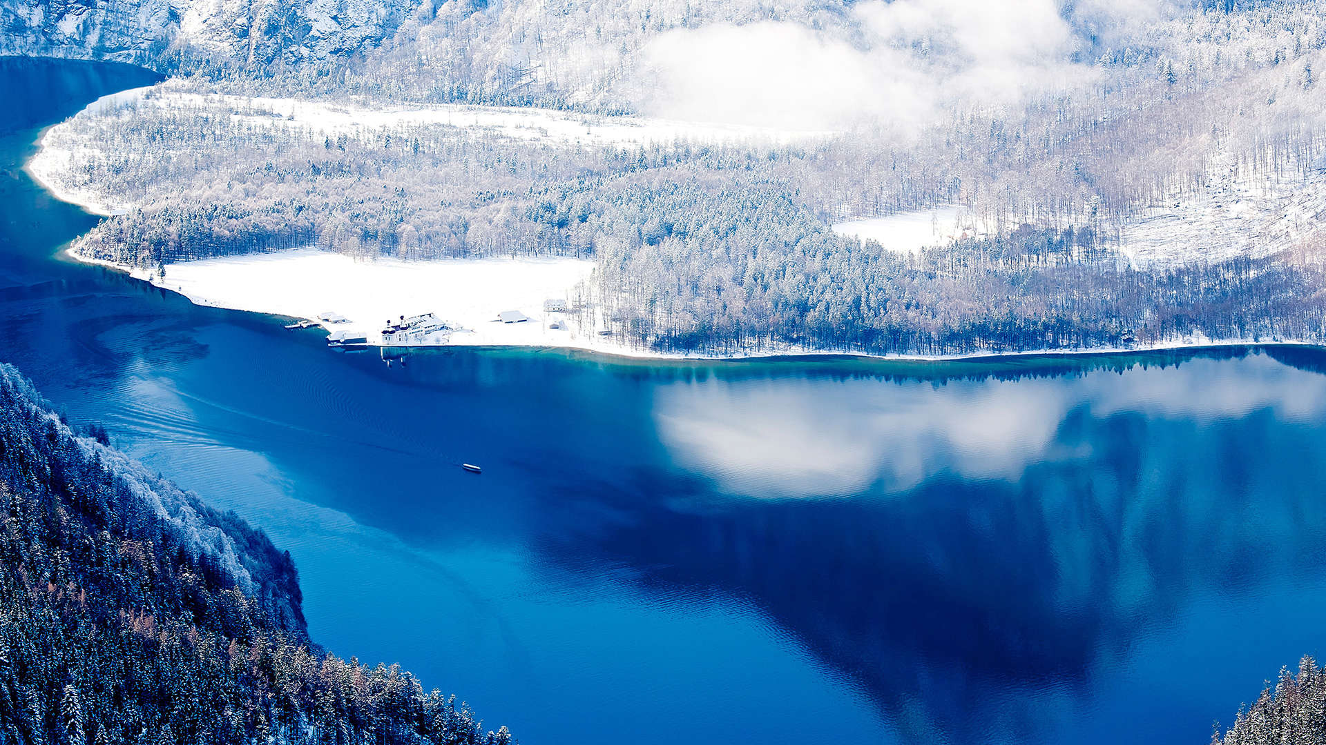 بحيرة كونيغسي في الشتاء، جبال الألب، بافاريا، ألمانيا، أوروبا - imageBROKER/Alamy Stock Photo الشريحة 5 من 11