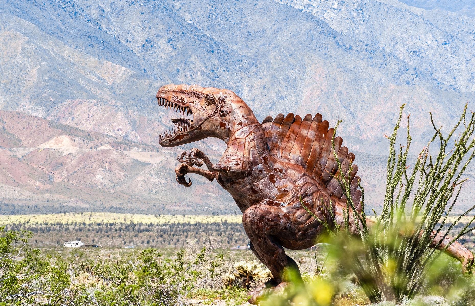 <p>If you're seeking culture as well as dino-related fun, then <a href="https://underthesunfoundation.org/">Galleta Meadows Estate</a> ticks all the right boxes. Spread across 1,500 acres of ancient desert land in Borrego Springs, California, this unique Jurassic park is open 24 hours a day and is home to 130 large scale, meticulously crafted metal sculptures. Created by artist Ricardo Breceda, the sculpture park features saber-toothed tigers, raptors and mammoths, as well as an array of dramatic dinosaurs. </p>