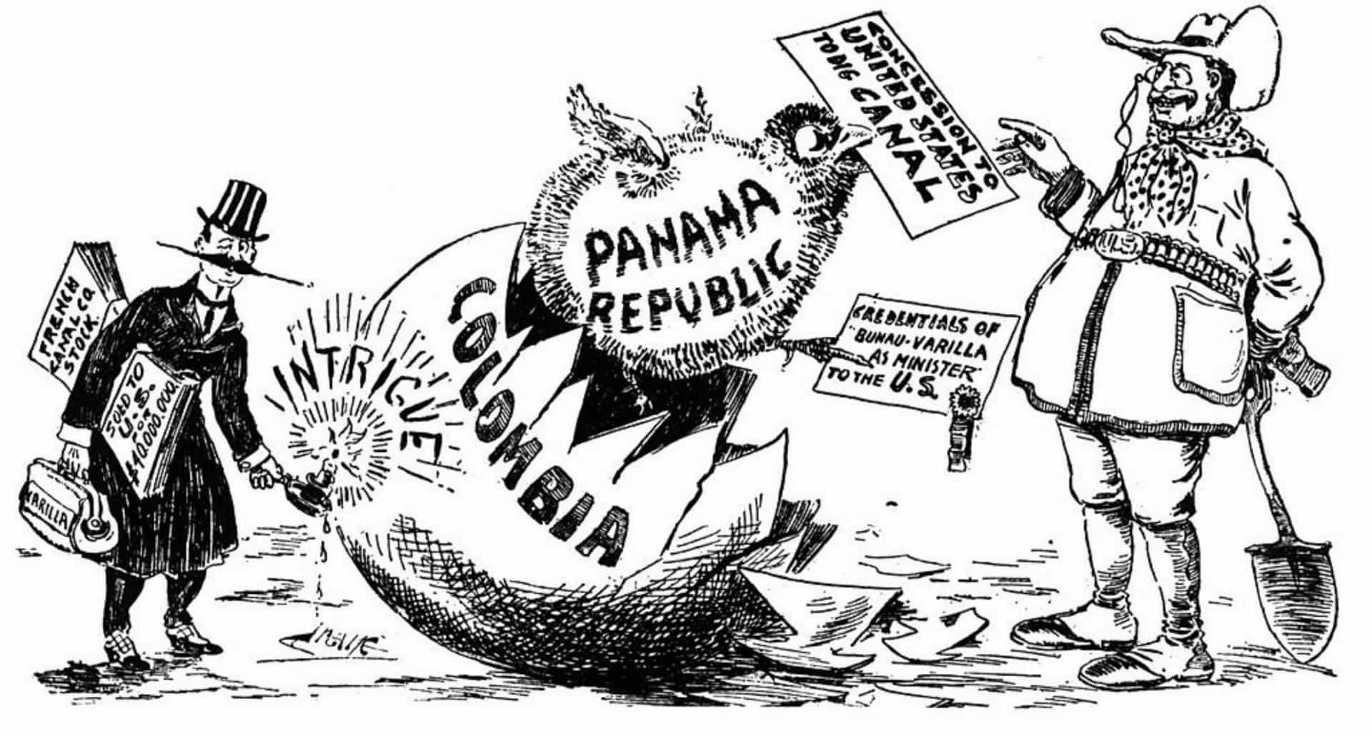 American intentions to influence the area (especially the Panama Canal construction and control) led to the separation of Panama from Colombia in 1903. The US formally took control of the canal property in May 1904.