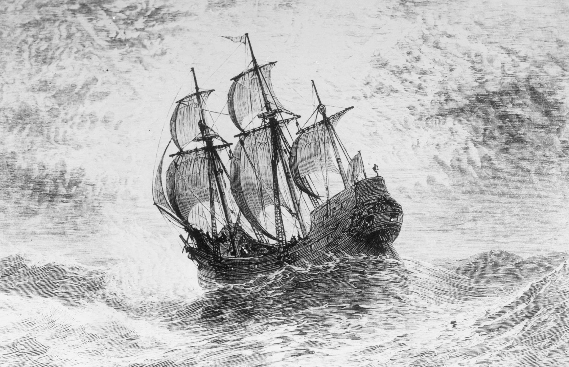 Life on board the Mayflower would have been anything but shipshape. Given the delays that the Pilgrims suffered, the Mayflower struck out during the stormy season, meaning rough waters, biting conditions and plenty of seasickness among both the passengers and the crew. One young passenger was swept right overboard, though he miraculously survived. Another – a sailor – perished during the journey.