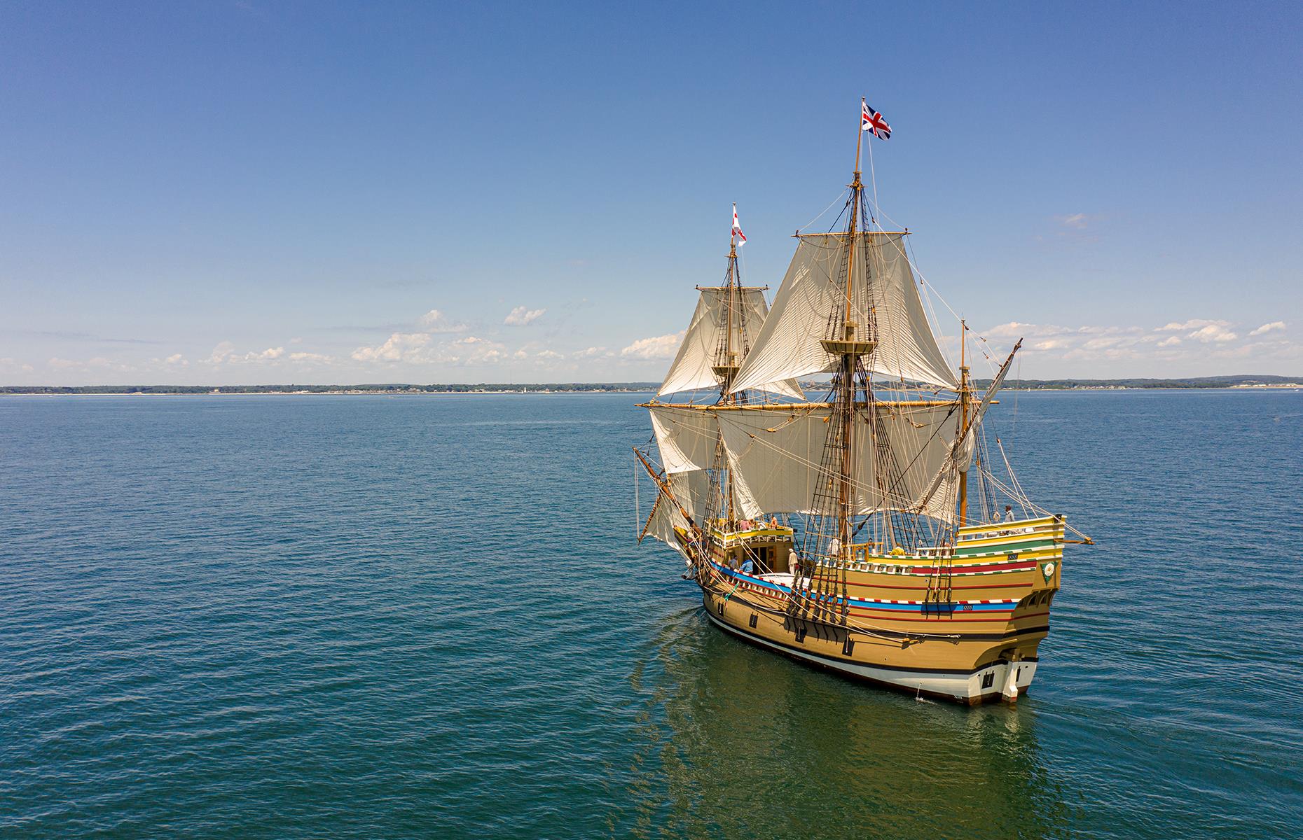 It's not known for sure what happened to The Mayflower, but experts say it was probably just scrapped and used for timber – some say it was specifically used to build a barn in the village of Jordans, Buckinghamshire, UK, but there's no proof that story is true. While we can't be certain of the original Mayflower's fate, an impressive replica ship – Mayflower II, pictured – has been built as a tribute.