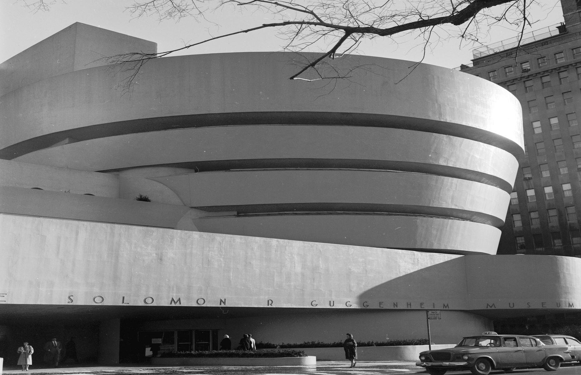 The Guggenheim Museum moved into its permanent home, the innovative Frank Lloyd Wright-designed building, in 1959. Originally founded in 1939 by the Solomon R. Guggenheim Foundation to house the businessman and art collector’s pieces, it was renamed the Solomon R. Guggenheim Museum in 1952. The modern art gallery, located on the corner of Fifth Avenue and East 89th Street, became one of the most significant architectural icons and cultural spaces of the 20th century.