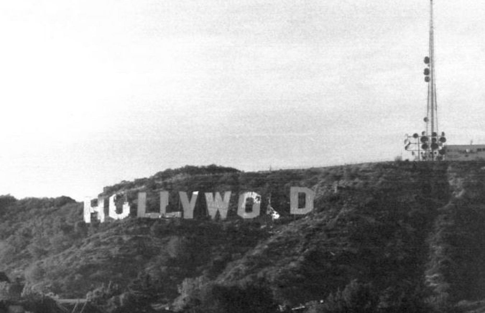 Erected in 1923 as a temporary advertisement for a real estate development, the Hollywood sign is now one of the most famous in the world. It originally read Hollywoodland but the “land” was removed when it was restored in 1949. The landmark, which sits on the southern side of Mount Lee in Griffith Park, officially became a historic monument in the 1970s (pictured here) and the deteriorating structure was restored once again in 1978 on the back of a campaign led by Playboy founder Hugh Hefner.