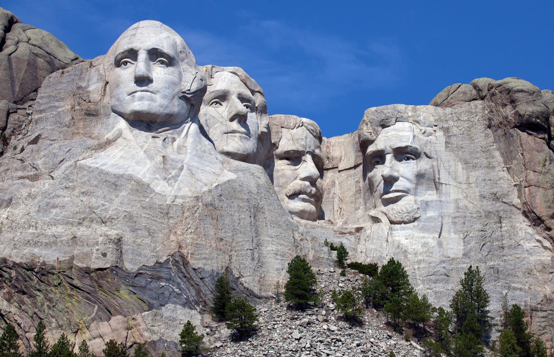 <p>The mammoth rock carvings of <a href="https://www.nps.gov/moru/index.htm">Mount Rushmore</a> typically attract millions of visitors per year, and entry to the park is free. George Washington, Thomas Jefferson, Theodore Roosevelt and Abraham Lincoln have peered out from this cliff face since 1941, each selected for their great impact on America's history and progression. The Grand View Terrace offers great vistas of the sculpture. Now discover the <a href="https://www.loveexploring.com/gallerylist/71746/the-secrets-inside-the-worlds-famous-buildings">hidden secrets of the world's most famous buildings</a>.</p>