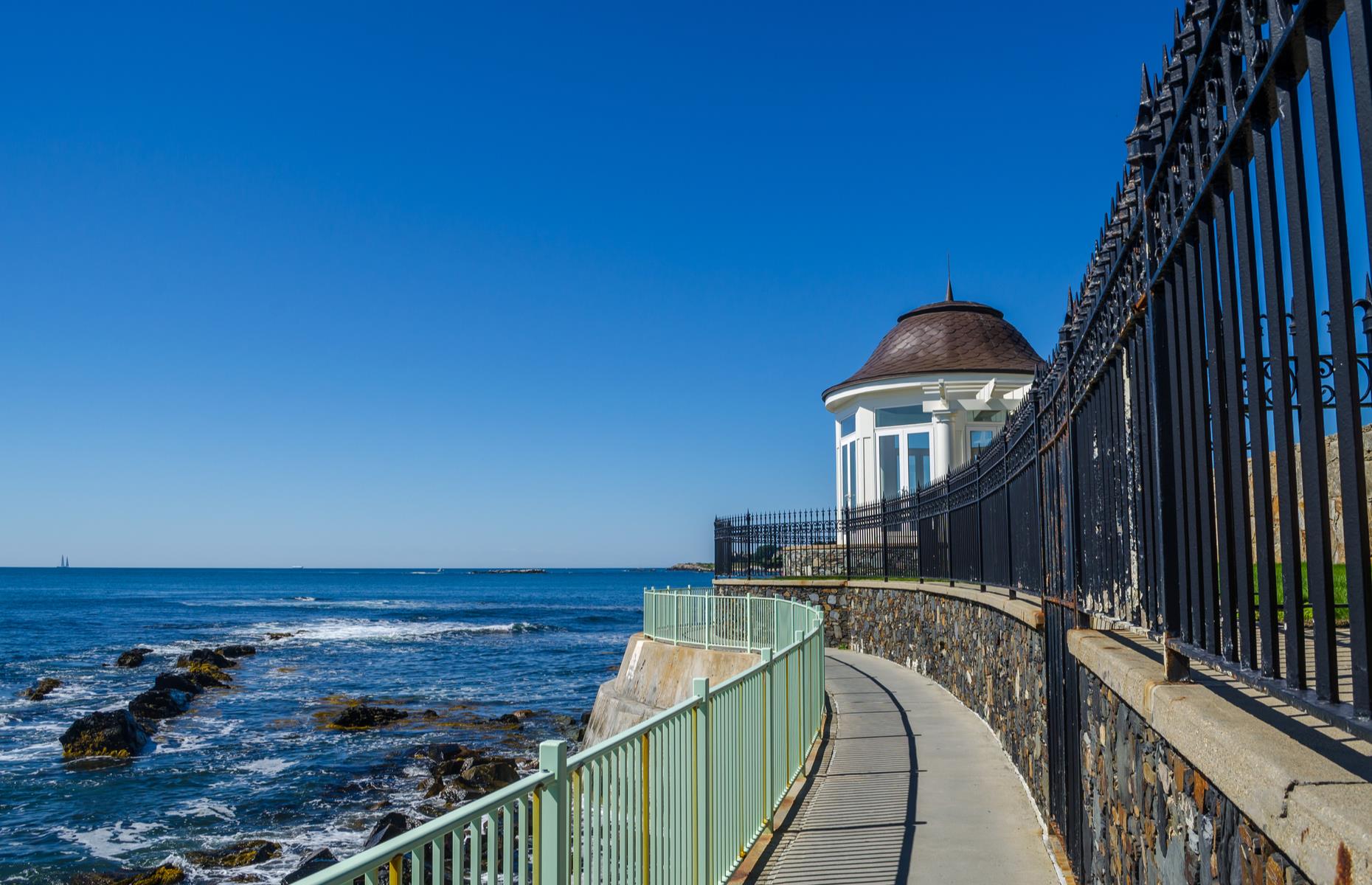 One of the best ways to experience Rhode Island's coast is with Newport's Atlantic-hugging Cliff Walk. The route trails the ocean for 3.5 miles (5.6km), offering uninterrupted views out to sea, and the chance to marvel at grand waterfront mansions. Some portions of the trail are paved and pristine, while others venture into rocky territory: if you're planning on completing the entire route, make sure you're prepared.