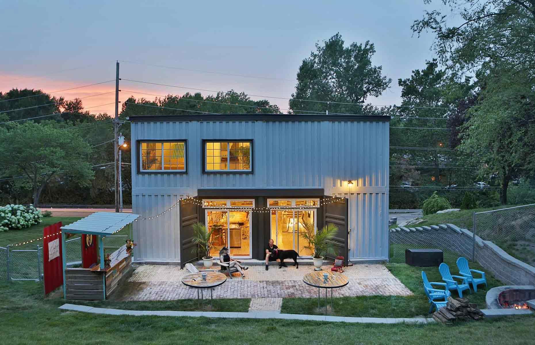 See the incredible mortgage-free home this couple built from shipping ...