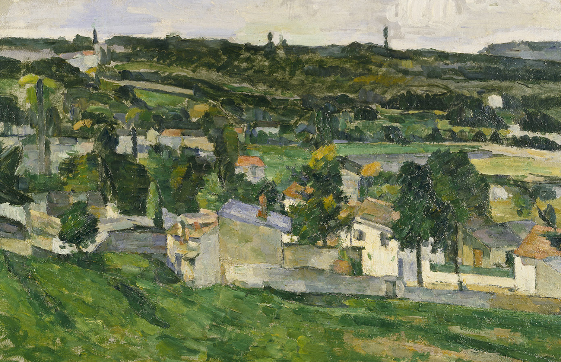 Дон сезан. Поль Сезанн. Вид на овер сюр УАЗ Сезанн. Поль Сезанн view of Auvers-sur-Oise. Поль Сезанн берег Марны.