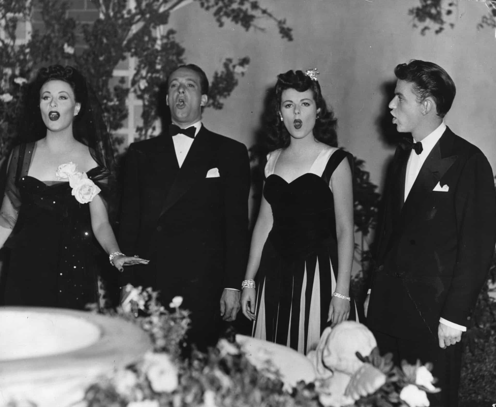 Einen seiner ersten Filmauftritte hatte er in "Higher And Higher" (1943), wo er zusammen mit Michele Morgan, Victor Borge und Barbara Hale singt.