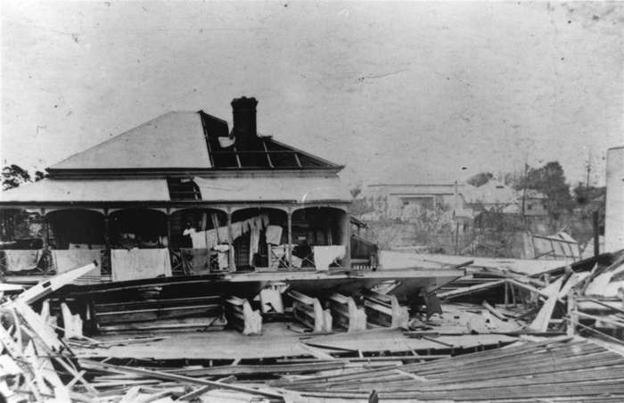 11 of 64 Photo in Gallery: Queensland in Australia has weathered a number of tropical storms over the centuries, including a cyclone that struck the small township of Mackay in January 1918. The Category 4 winds whipped up a tidal surge that destroyed 1,000 buildings and killed 30 people. Residents were stranded for five days before they managed to alert the rest of the country.