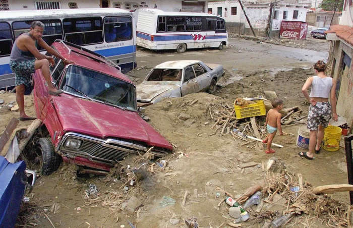 52 of 64 Photo in Gallery: Incessant rains struck northern Venezuela and caused an unstoppable wall of water, boulders and debris to sweep down the side of the Ávila mountain in the Vargas state. The floods and mudslides took place in December 1999 and led to the deaths of hundreds of thousands of people.