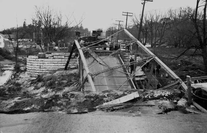 31 of 64 Photo in Gallery: Violent winds and unrelenting rains wreaked havoc in Toronto on 15 and 16 October 1954. The horrific hurricane, which caused flooding in the city area, washed away roads, bridges and houses, leaving 1,900 families homeless and leading to the deaths of 81 people. The storm also struck Haiti and South Carolina, but Hurricane Hazel has been noted as the most destructive in Canadian history. Now check out the strangest weather phenomena around the world and where to see them.