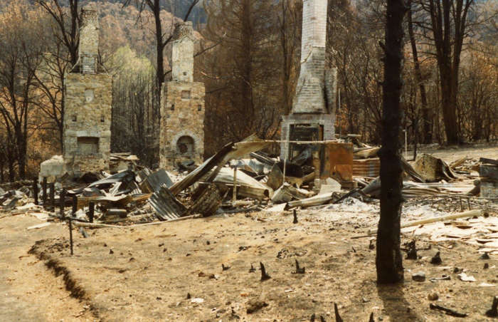 43 of 64 Photo in Gallery: One of the worst bushfire disasters in Australia's history overwhelmed parts of Victoria and South Australia in February 1983. As extreme temperatures and gale-force winds in both states fueled the inferno and hampered firefighters, a state of emergency was declared. The wildfire occurred during one of the worst droughts in Australian history and caused a huge dust cloud to descend over the city of Melbourne. It became known as Ash Wednesday: 75 people died and over 3,000 buildings&nbsp;were destroyed.