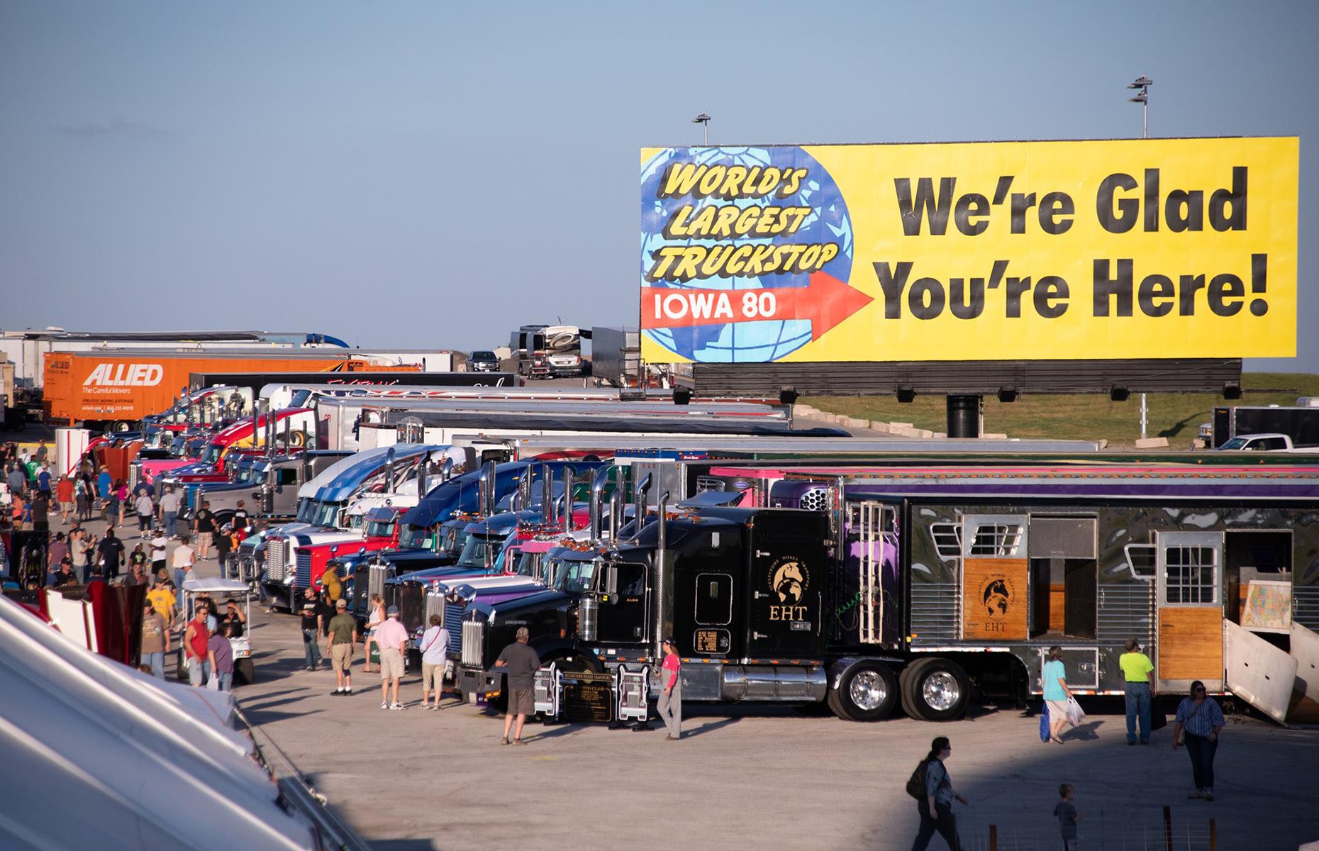 <p>Encompassing a mind-boggling 100,000 square feet (9,290sqm) of space, Iowa 80 is reportedly <a href="https://iowa80truckstop.com/inews/worlds-largest-truckstop-moves-forward-with-massive-expansion-and-remodel/">the world’s largest truck stop</a>. There are many fast food options but make a beeline for Iowa 80 Kitchen. Customers love the grilled pork chop which comes with two sides, the <a href="https://www.facebook.com/IOWA80WLT/reviews/?ref=page_internal">friendly service</a> and <a href="https://www.facebook.com/IOWA80WLT/posts/3245355825477469">socially-distanced dining room</a>.</p>