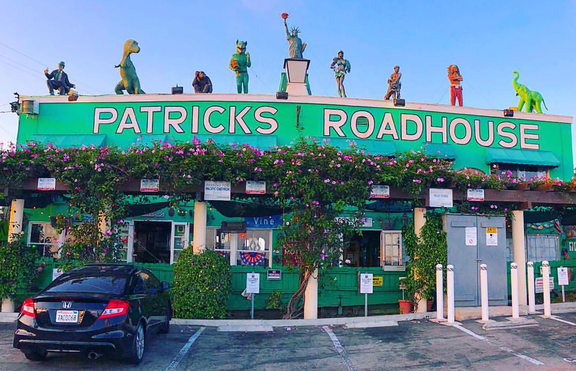 <p>If you're traveling up or down the state this season, Patrick's Roadhouse just off the Pacific Coast Highway in Santa Monica is a fun place to rest. Established in 1973, the shamrock green diner is known for its atmospheric 1940s feel, big breakfasts and burgers. Don’t miss out on the coconut cream pie <a href="https://www.yelp.com/biz/patricks-roadhouse-santa-monica-3">and coffee either</a>. <a href="https://www.facebook.com/PatricksRoadhouse/">Outdoor seating</a> is available.</p>  <p><a href="https://www.lovefood.com/galleries/70068/the-best-burger-and-fries-joint-in-every-state?page=1"><strong>Want more burgers and fries? These are the best joints in every state</strong></a></p>