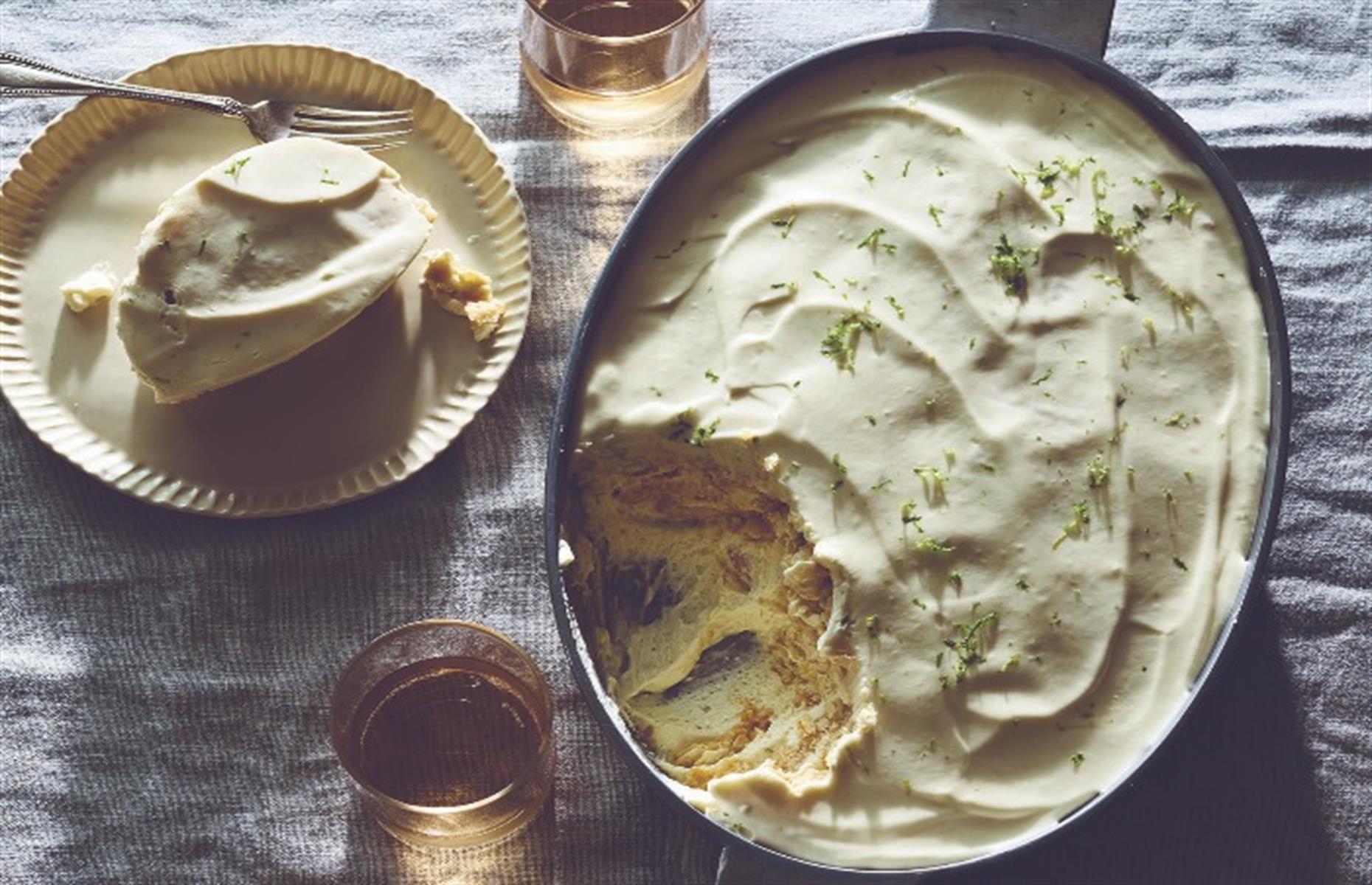 Slide 20 of 31: This ice box pie is a clever twist on a key lime pie, with no cooking required. The biscuit crust is made from crackers, then layered up with a condensed milk, cream and lime filling. It's best to make it the day before eating, so all the zesty lime flavor really comes through. Best of all, it will be ready in just 15 minutes. Get the recipe for lime cracker pie here