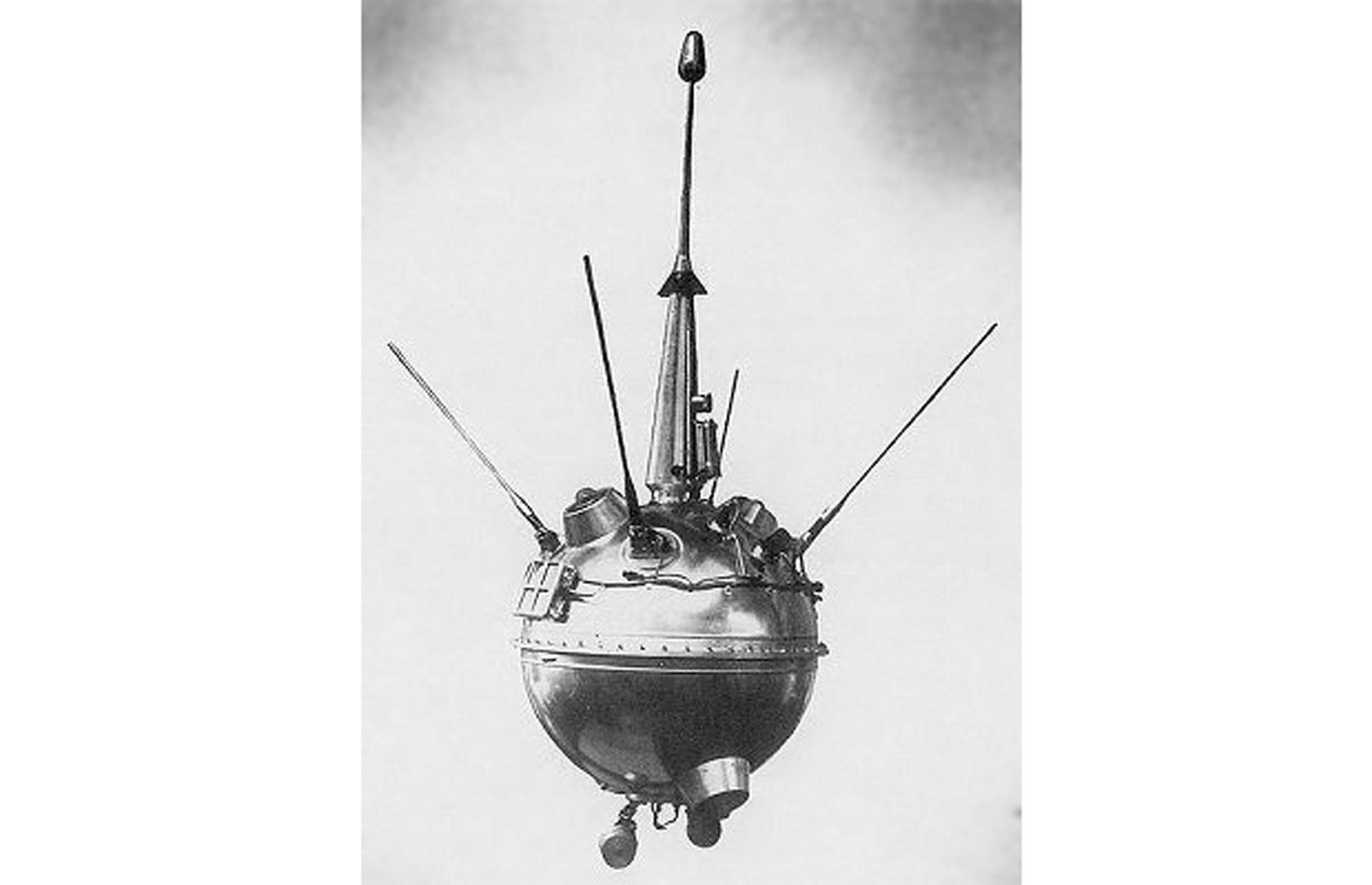 The first spacecraft to reach the surface of the Moon, the Soviet Luna 2 craft landed just east of the Mare Imbrium plain near the crater of Autolycus on 13 September 1959, and remains there to this day.