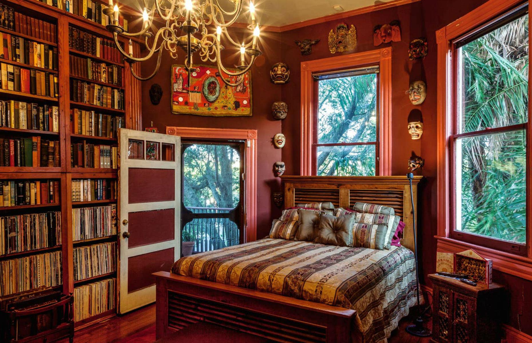 <p>You'd be forgiven for thinking you'd booked into a library when you set foot in this <a href="https://www.airbnb.co.uk/rooms/914617?source_impression_id=p3_1572607474_yvspvKt%2FTdcxxf%2BM">quirky room</a> at the top of the Parks-Bowman mansion in the heart of the Garden District. Featuring a grand, antique cypress queen-size bed, 60-inch TV, mini-fridge, private marble bathroom and balcony, this book lovers' paradise is an exercise in luxury. It sleeps two people from $95 a night.</p>  <p><strong><a href="https://www.loveexploring.com/guides/74898/explore-new-orleans-the-top-things-to-do-where-to-stay-what-to-eat">Discover what to see in the Big Easy with our city guide</a></strong></p>