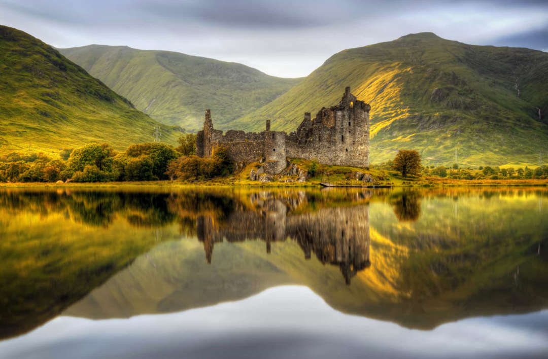 Slide 18 of 58: Scotland's highlands and islands are among the most dramatic and picturesque in the United Kingdom.
