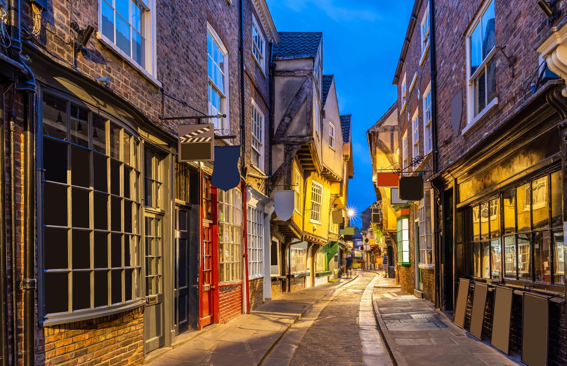 <p>Although it dates back to Roman times, York flourished during the Middle Ages. The city built its wealth on trading in wool and textiles, and society's most affluent people invested in property such as the cottages of Our Lady’s Row in Goodramgate, dated to 1316. Star sights here include The Shambles<a href="https://xyuandbeyond.com/the-shambles-york/">,</a> a street seemingly straight out of <em>Harry Potter</em>, which takes its name from the butchers' benches, placed outside shops to display wares. York Minster, constructed between 1230 and 1472, is one of the finest examples of Gothic cathedrals in the world too.</p>
