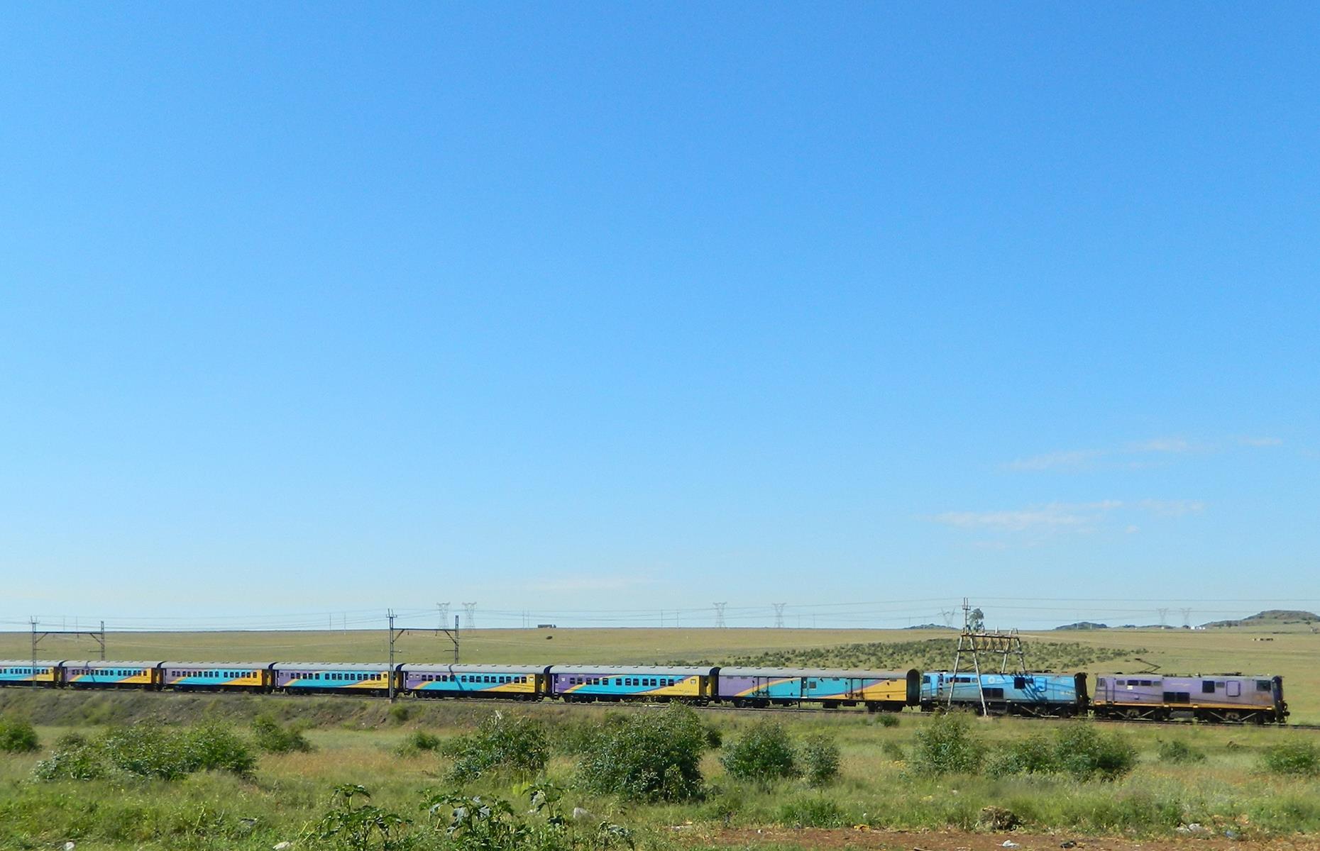 <p>The <a href="http://www.shosholozameyl.co.za/">Shosholoza Meyl</a> train, with sleeping cars and a restaurant, is the cheaper option with one-way fares starting from $44. The other option is on the train's <a href="https://www.southafricanrailways.co.za/premier_classe.html">Premier Classe</a> which has private sleepers, all meals included and a lounge-bar car. With prices starting from $251 for a one-way ticket, it's a lot more affordable than the Blue Train and offers a very similar experience.</p>  <p><strong>Read more: <a href="https://www.loveexploring.com/galleries/64341/the-worlds-most-luxurious-train-journeys-you-wont-want-to-get-off">The world’s most luxurious train journeys you won’t want to get off</a></strong></p>