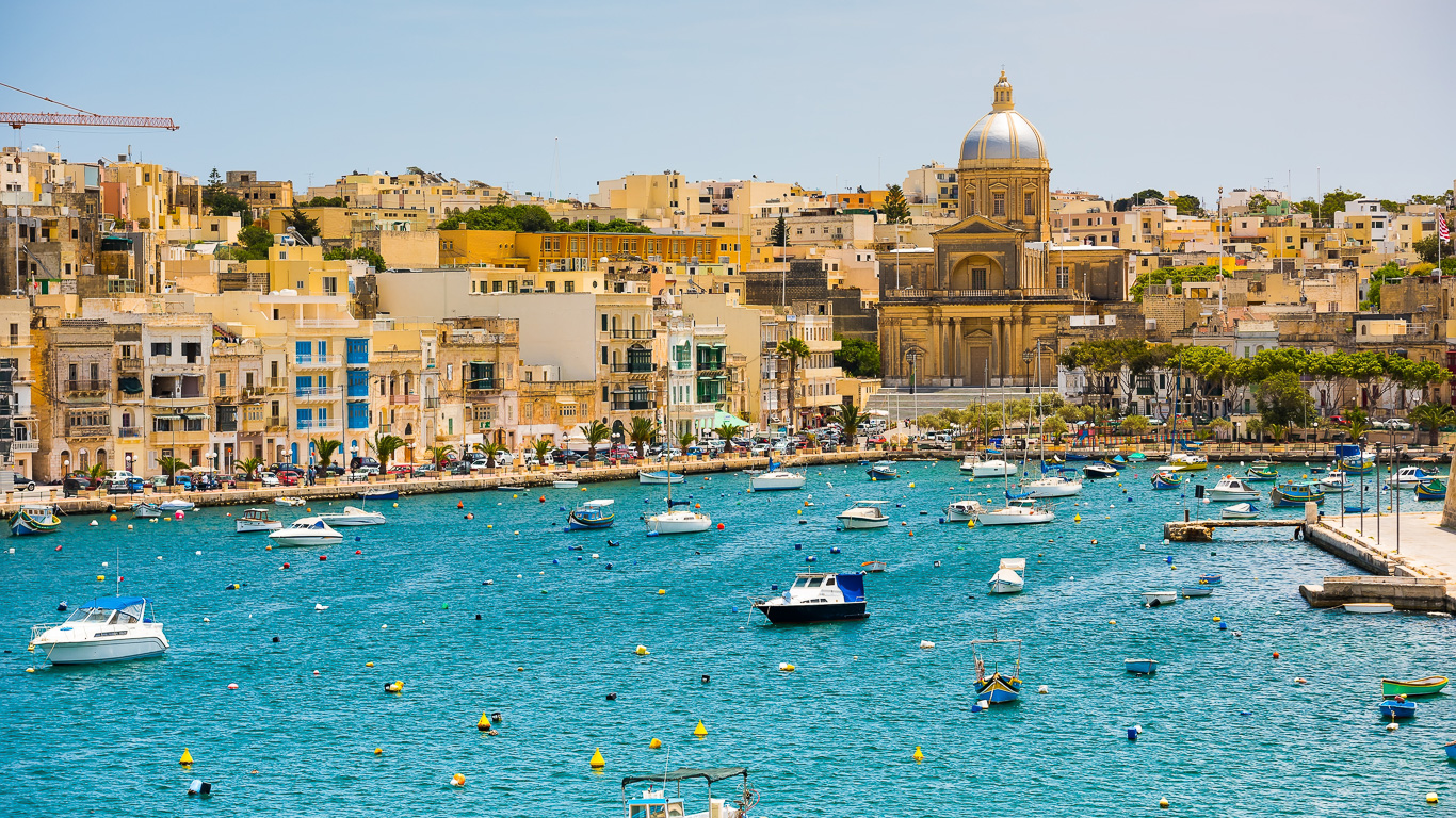 <p>Malta is overlooked by many Americans, but that is a shame. The island nation offers some of the world’s best diving in addition to historic temples, UNESCO world heritage sites and colorful fiestas. For residents, however, taxes are a burden. Individual income tax rates top out at 35%, while tax revenue as a percentage of overall GDP reaches 25.97%.</p> <p><em><strong>Find Out: <a href="https://www.gobankingrates.com/saving-money/savings-advice/most-popular-things-to-do-with-tax-refund/?utm_campaign=1035425&utm_source=msn.com&utm_content=23">Most Popular Things To Do With Your Tax Refund — and How To Do It Smarter</a></strong></em></p>