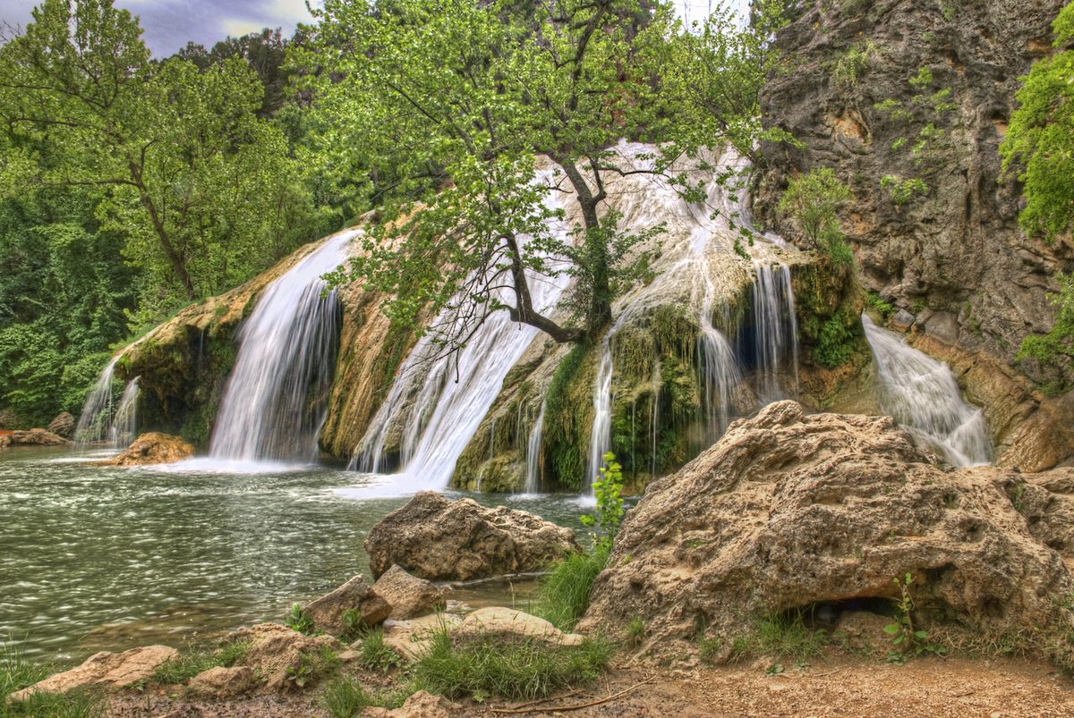 <p>Davis is best experienced outdoors — and they couldn't be greater here. This small town boasts one of the state's tallest waterfalls at <a href="http://www.travelok.com/davis">Turner Falls Park</a>. Indoor person? Then a visit to <a href="http://www.bedrechocolates.com/">Bedré Chocolates</a> belongs on your to-do list. </p><p><a href="https://www.housebeautiful.com/lifestyle/g3228/famous-waterfalls/"><em>See the most famous waterfalls in the world »</em></a></p>