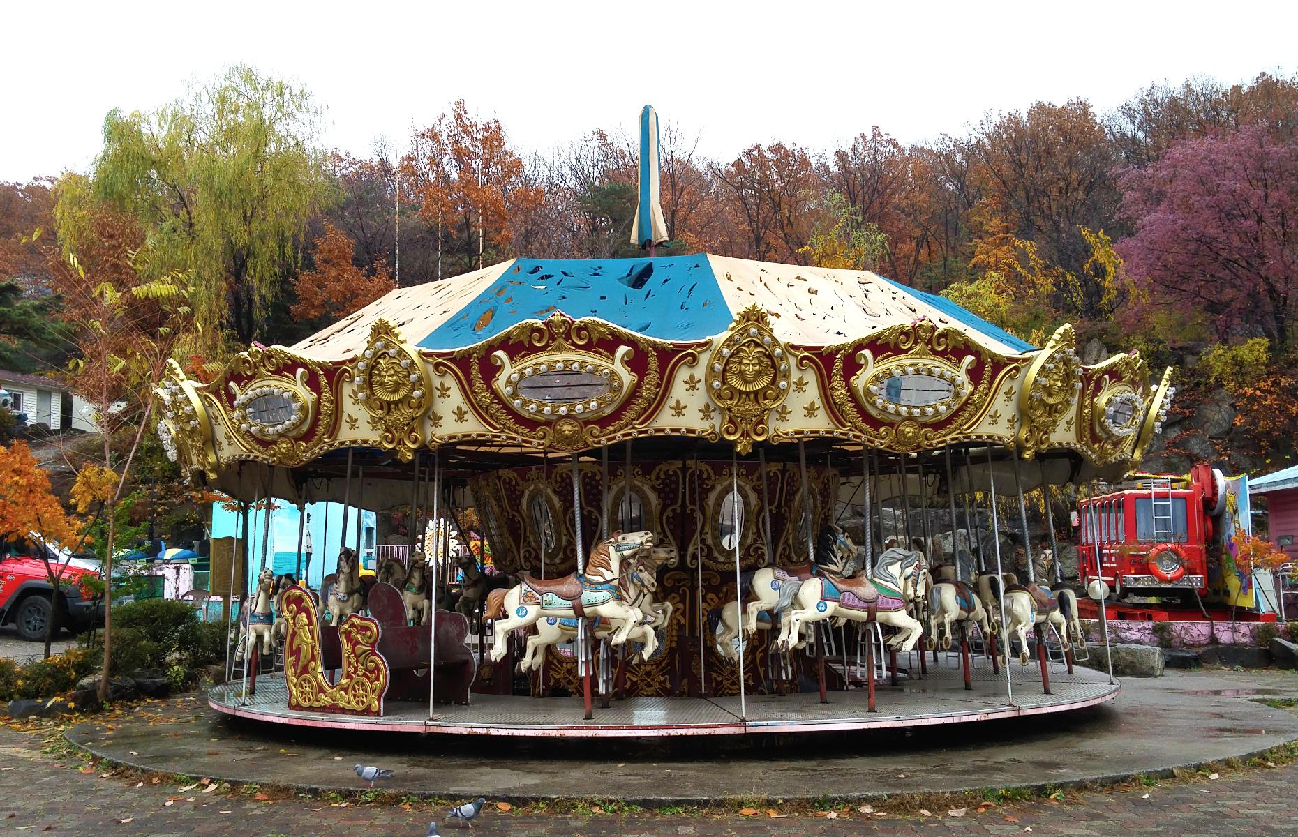 This dinky theme park in South Korea's capital is almost more alluring in its abandoned state than it ever was when it was open. The site first welcomed visitors in the 1980s but, over the decades, profits plummeted and the opening of bigger, bolder parks nearby put the final nails in the coffin. Now the rusting carousel, stopped in time, and the deserted dodgems are the park's most striking remnants. Visitors can typically pay a small fee to enter and wander around.