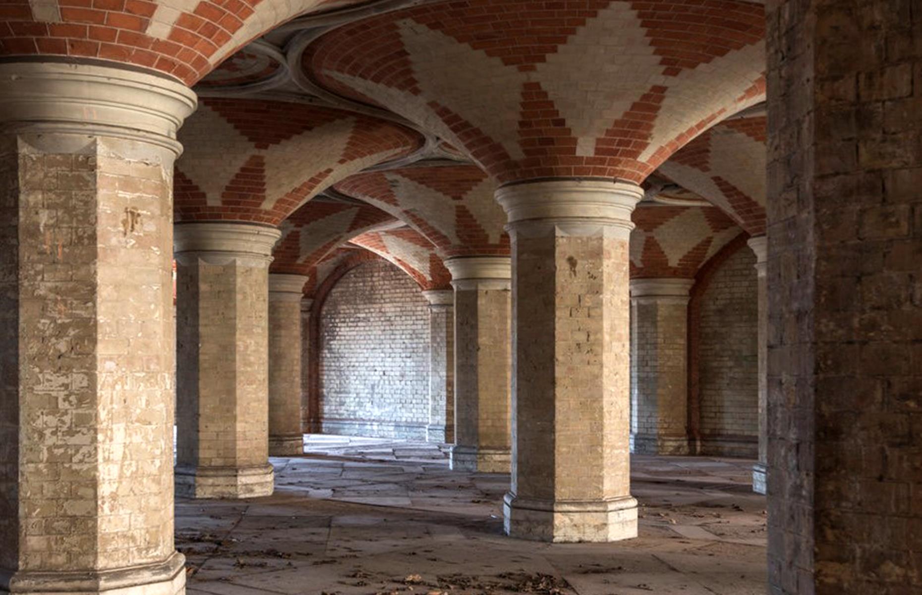 <p>You might not know that this architectural feat lies beneath the streets of south London – but the head-turning subway has existed since the 1850s. It originally served as an access point for Crystal Palace, an elaborate confection that housed the Great Exhibition of 1851, but which was destroyed by fire in the 1930s. Today the subway, with its columns and bold brick patterns, is sporadically open to visitors (though it's <a href="https://cpsubway.org.uk/visiting">currently closed</a> for major restoration work). </p>
