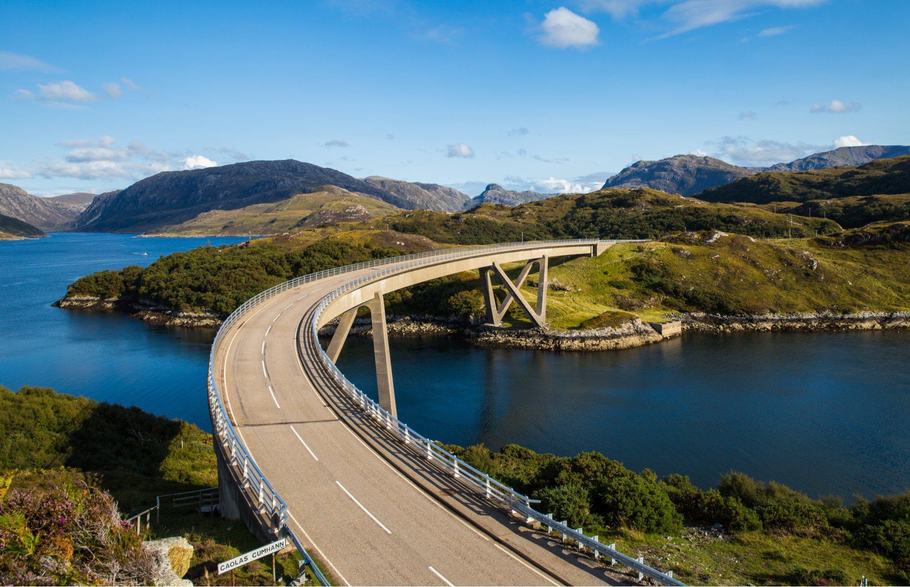 <p>From craggy cliffs and gorgeous lochs to thundering waterfalls and sandy beaches, the North Coast 500 trails through some of the best of Scotland’s coastal scenery. Hailed as Scotland’s “answer to route 66” the impressive road stretches for a whopping 516 miles (830km) along the coastal edges of the Northern Highlands, looping through some of the prettiest regions including Sutherland, Wester Ross and Inverness-shire. Passing along the coastline, the journey begins and ends at the magnificent Inverness Castle, a glorious starting and finishing point for the scenic drive. </p>